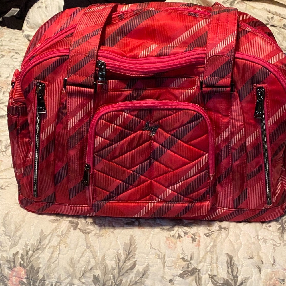 Lug Propeller in Berry Plaid NWOT